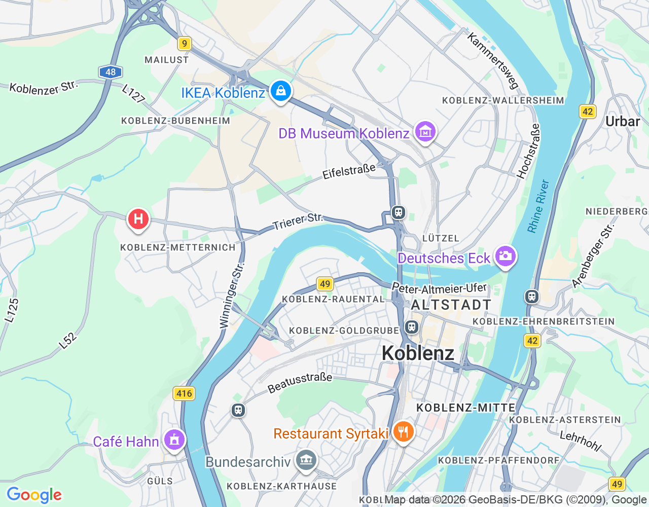 Kartenausschnitt Standort Neu-Ulm, Augsburger Straße 6